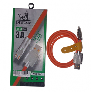 كابل مايكرو خرطوم DREAM MICRO 3A ( ضمان 6 شهر )