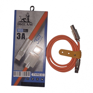 كابل تايب سي خرطوم DREAM TYPE-C 3A ( ضمان 6 شهر )