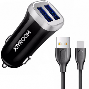 شاحن ايفون بكابل للسياره CHARGER CAR LIGHTNING JOYROOM C-M216