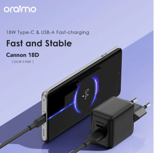 شاحن تايب سي اورايمو oraimo Charger OCW-5183E+C53 ( ضمان 12 شهر )
