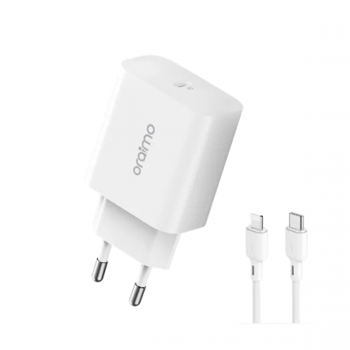 شاحن اورايمو ايفون oraimo Charger OCW-E106S+CL55 ( ضمان 12 شهر )