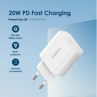 شاحن اورايمو ايفون oraimo Charger OCW-E106S+CL55 ( ضمان 12 شهر )