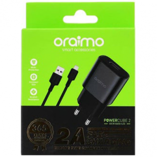 شاحن ايفون oraimo OCW-E65S+L53 ( ضمان 12 شهر )