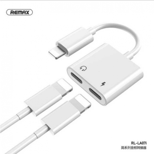 تحويل ايفون الي مخرج هاند فري تايب سي CONVERTER LIGHTNING TO HEADPHONE TYPE-C RL-LA07I