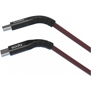 كابل تايب سي soda TYPE-C TO TYPE-C 5V/3A PD SCA450 ( ضمان 6 شهر )