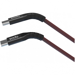 كابل تايب سي soda TYPE-C TO TYPE-C 5V/3A PD SCA450 ( ضمان 6 شهر )