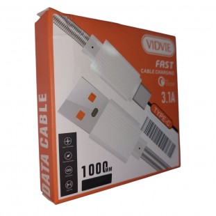 كابل تايب سي VIDVIE TYPE-C 3.1A