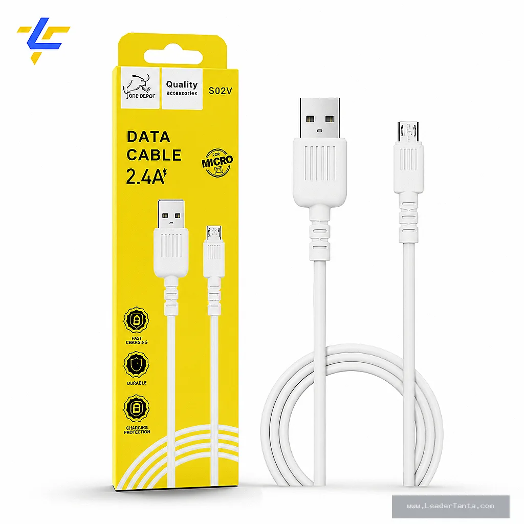 كابل Micro USB S02V للشحن ونقل البيانات 2.4A