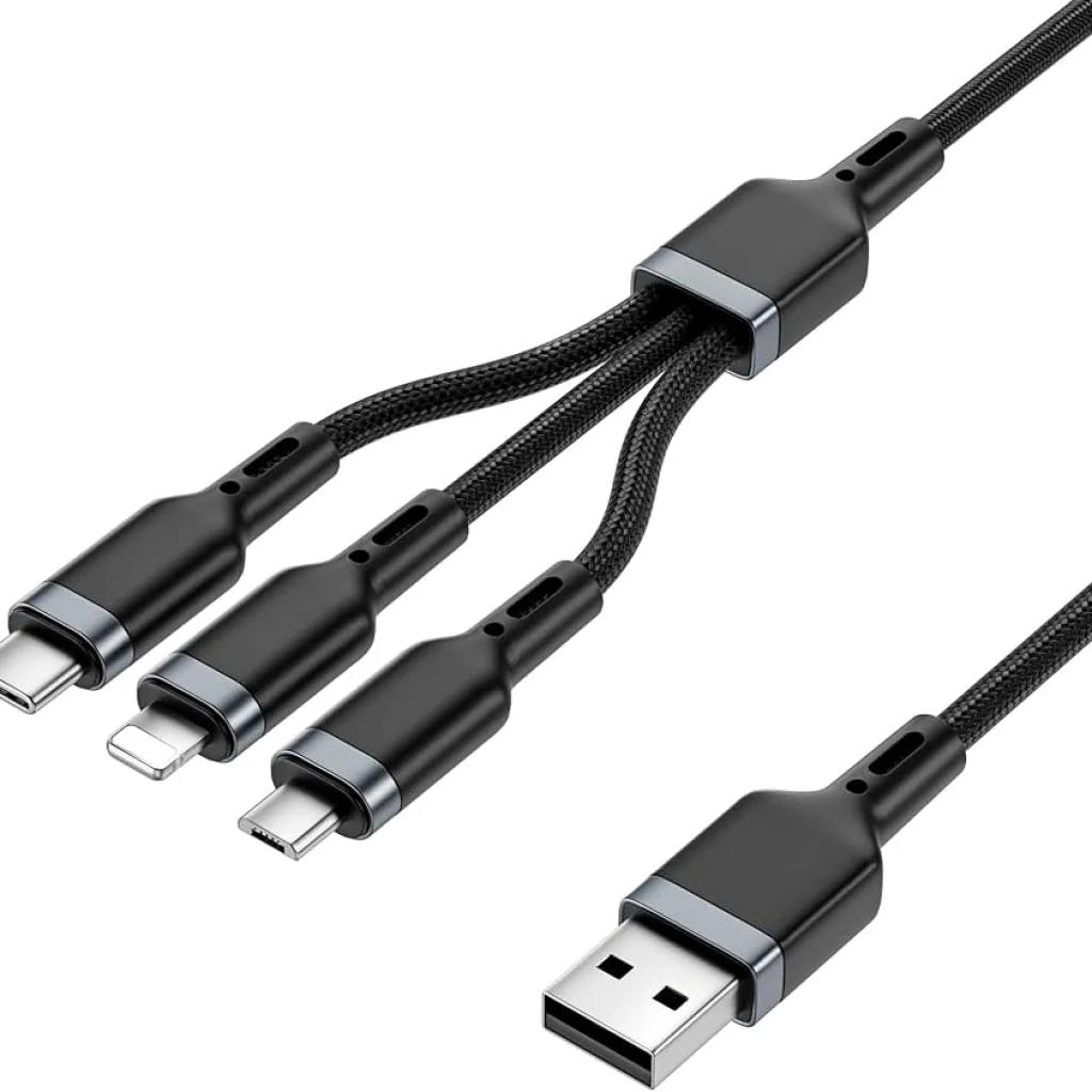 كابل WIWU WI-C014 3*1 للشحن ونقل البيانات ( ضمان 6 شهور )