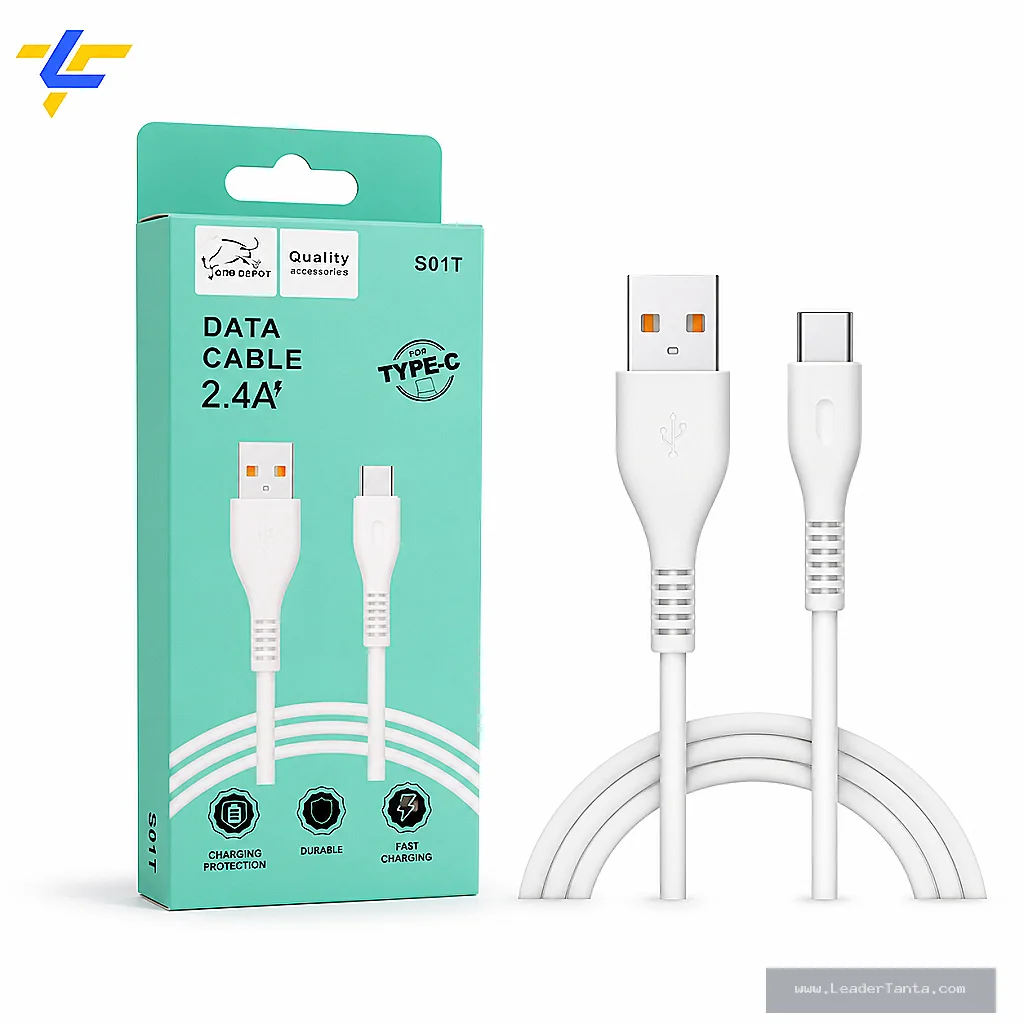 كابل ONE DEPOT S01T تايب سي 2.4A طول 1 متر