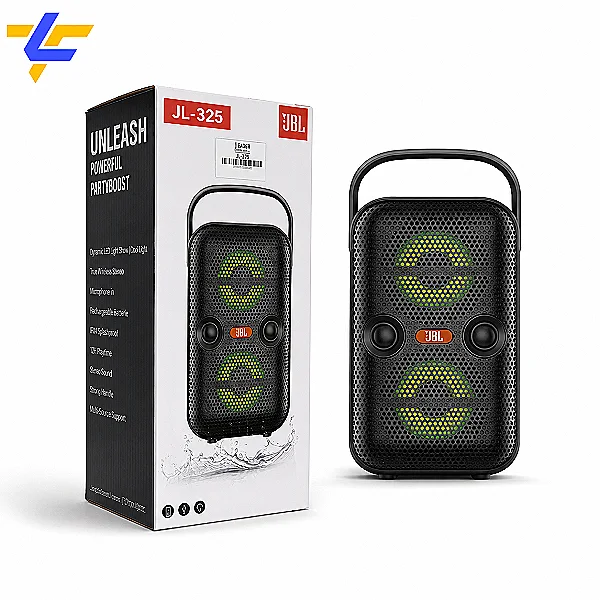 صب JBL JL-325 بلوتوث محمول بإضاءة LED وصوت Bass قوي