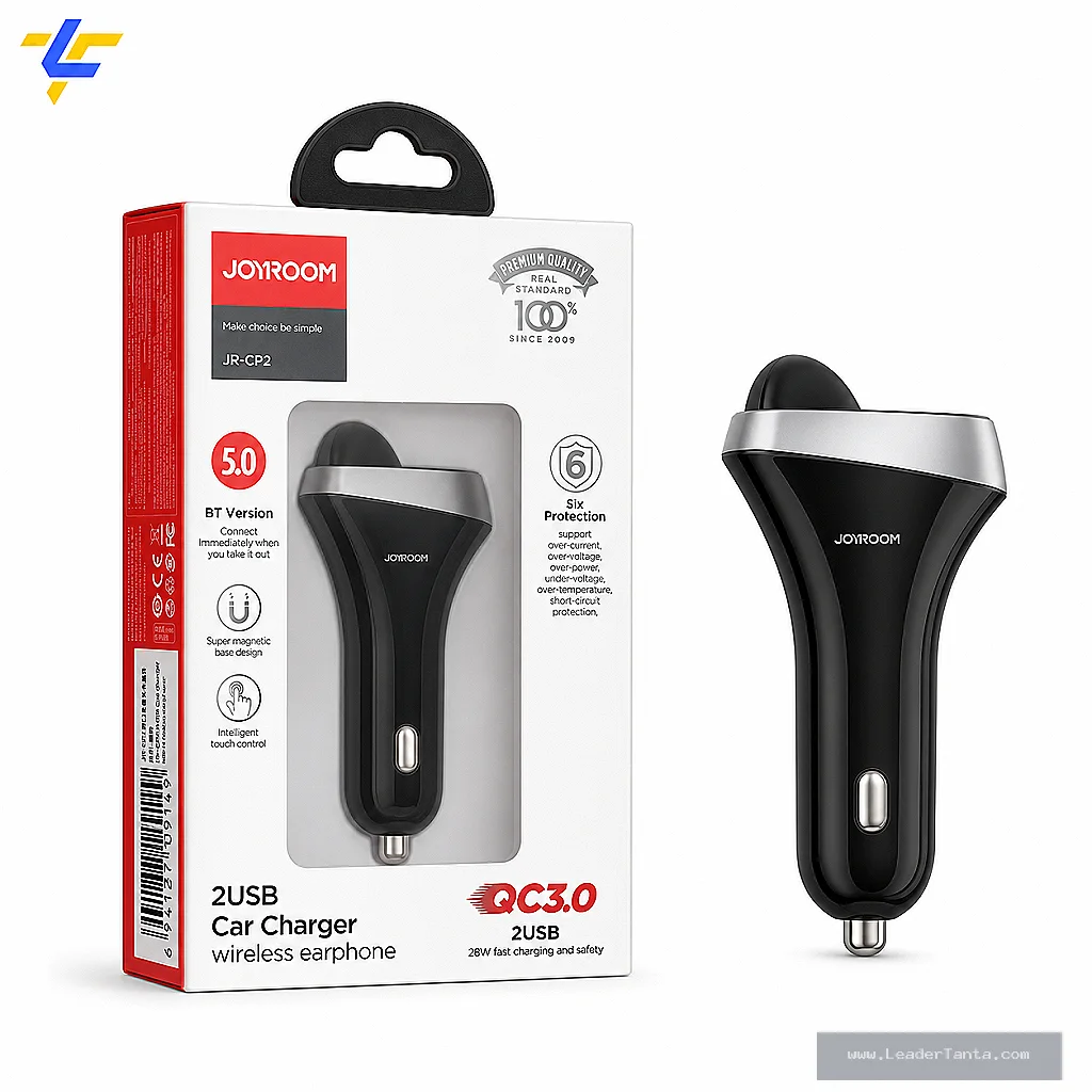 شاحن سيارة JOYROOM JR-CP2 مع سماعة بلوتوث QC3.0